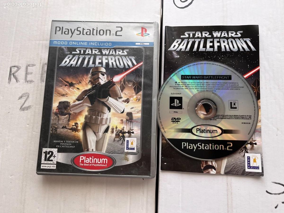 Videojuegos y consolas: STARWARS BATTLEFRONT STAR WARS BATTLE FRONT PLATINUM - PS2 PLAYSTATION 2 PLAY STATION TWO KREATEN