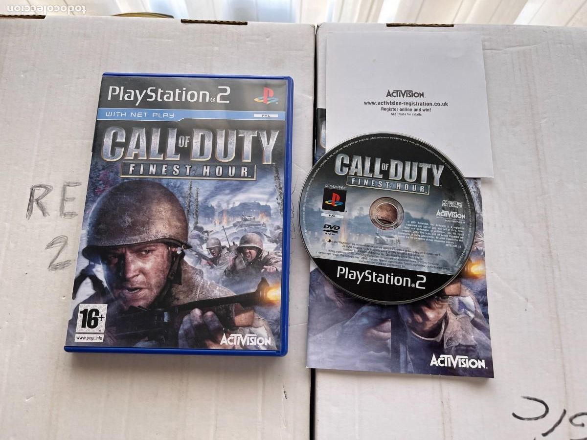 Videojuegos y consolas: CALL OF DUTY FINEST HOUR SLES 52782 - PS2 PLAYSTATION 2 PLAY STATION TWO KREATEN