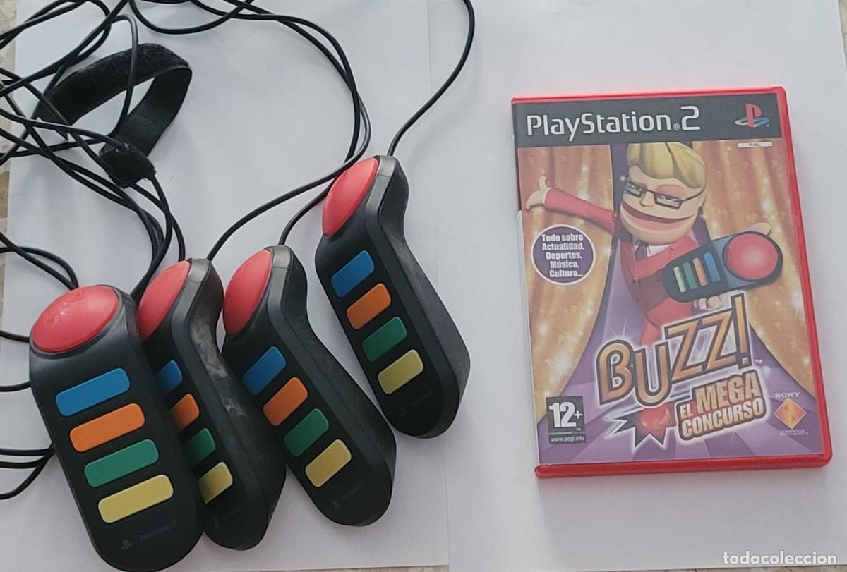 Videojuegos y consolas: Buzz! El Mega Concurso PS2 + mandos - Foto 4
