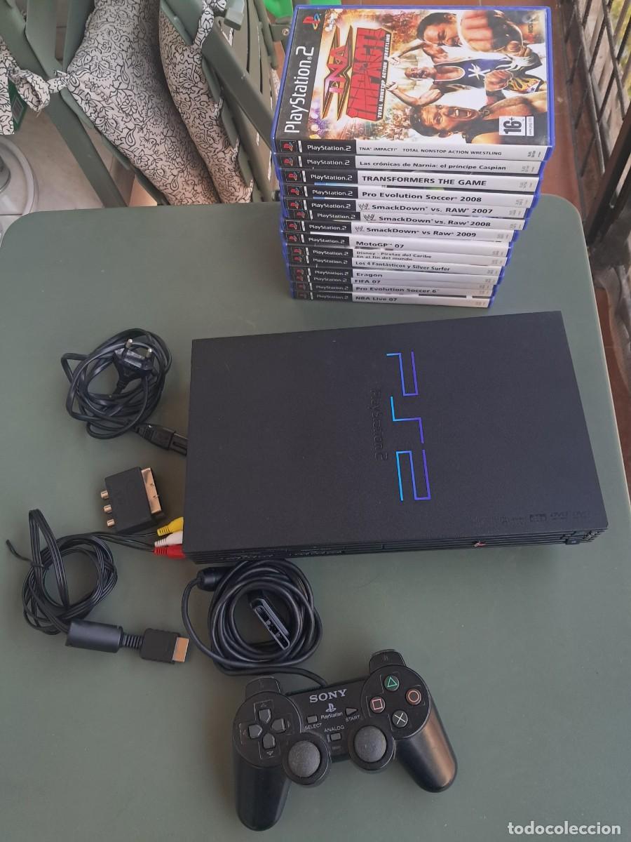 Videogiochi e Consoli: Pack PlayStation 2 FAT (scph-50004) + Mando + 14 Juegos