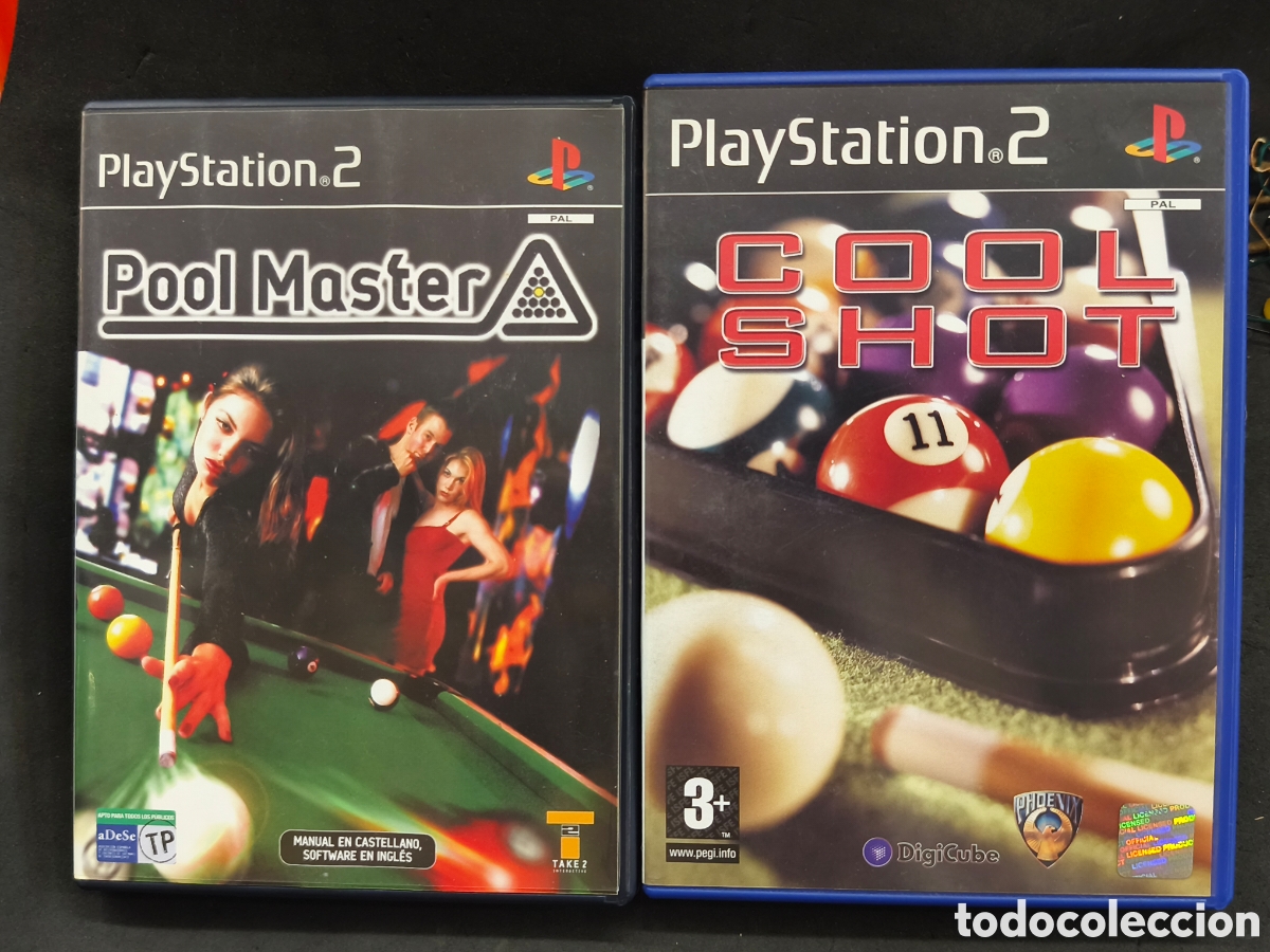 Videojuegos y consolas: PS2, Dos juegos Pool Master y cool shot