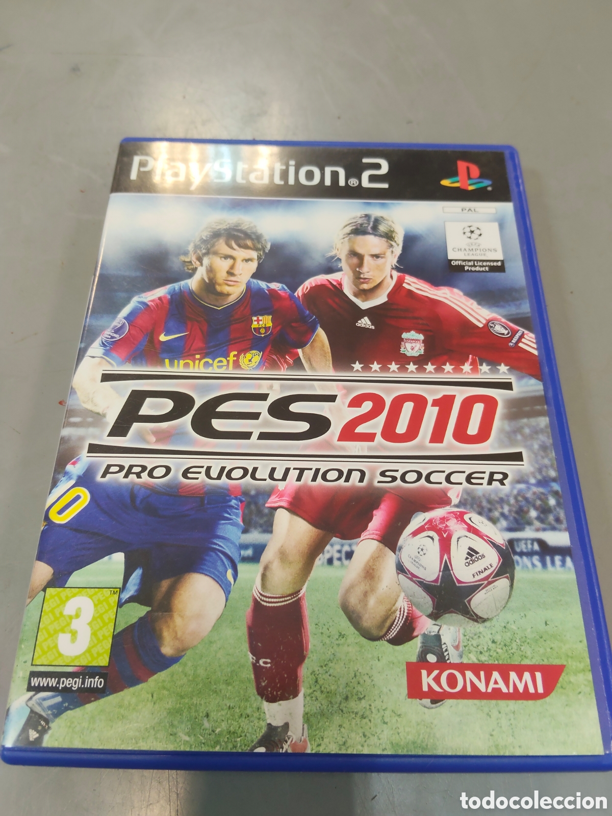 Videojuegos y consolas: PES 2010 Pro Evolution Soccer PS2 Black Label Completo PAL Espa&ntilde;a