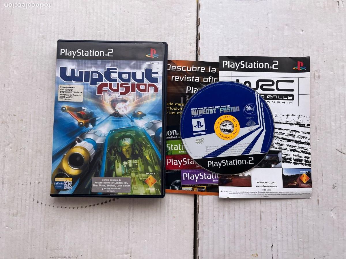 Videojuegos y consolas: WIPEOUT FUSION WIPE OUT SCES 50005 - PS2 PLAYSTATION 2 PLAY STATION TWO KREATEN