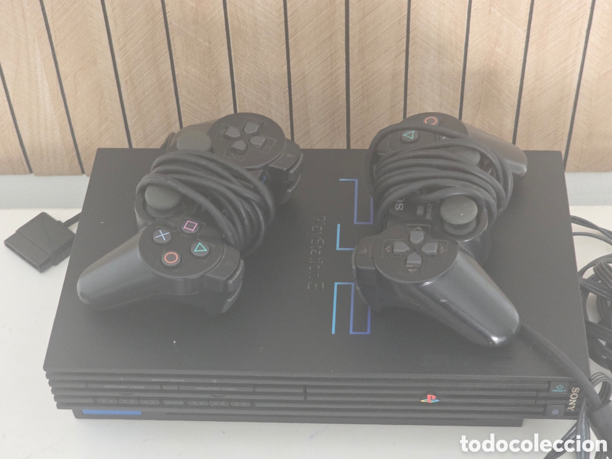 Videojuegos y consolas: playstation 2 fat scph-50004 + 2 mandos + cables