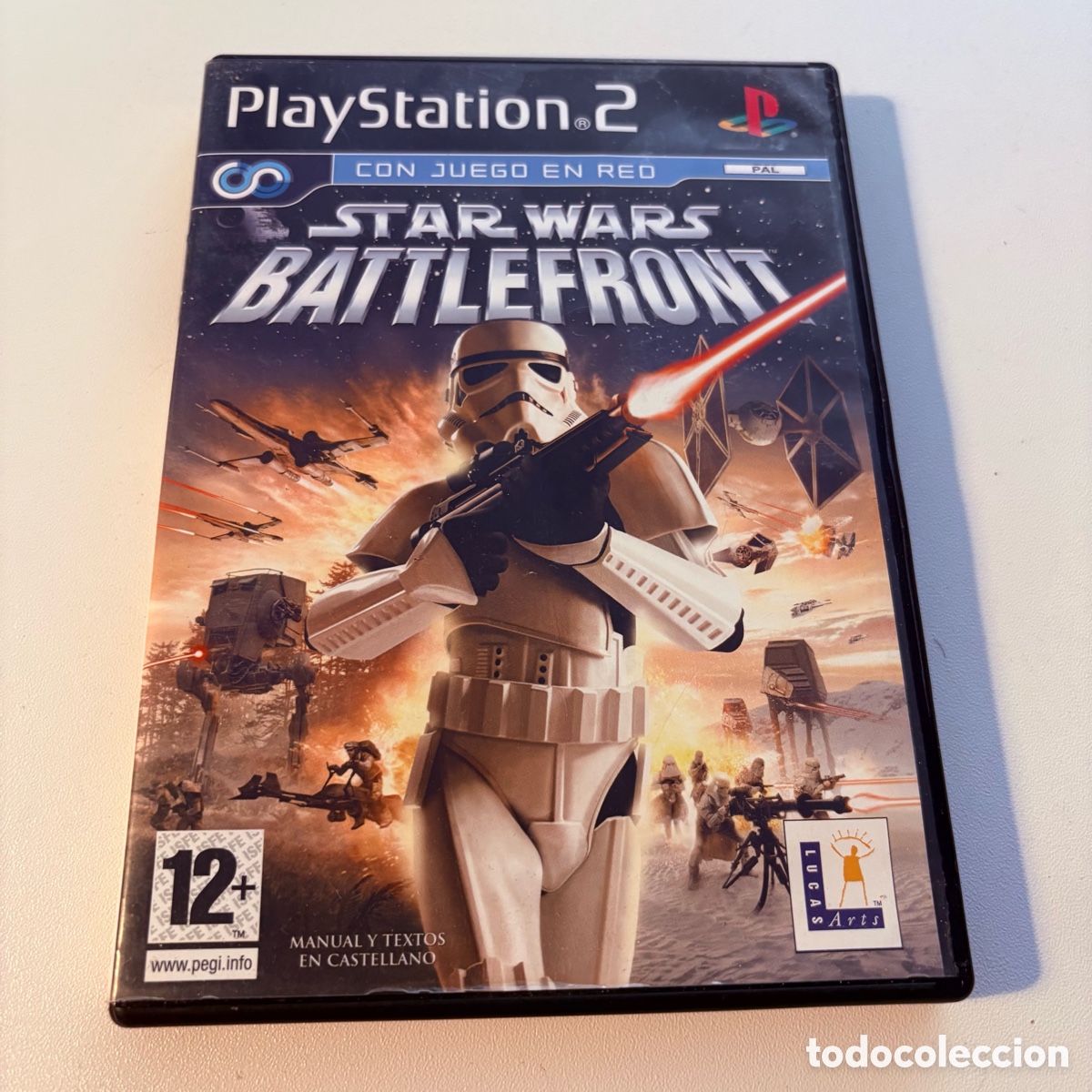 Videojuegos y consolas: juego para la consola playstation 2 ps2 star wars battlefront completo con manual