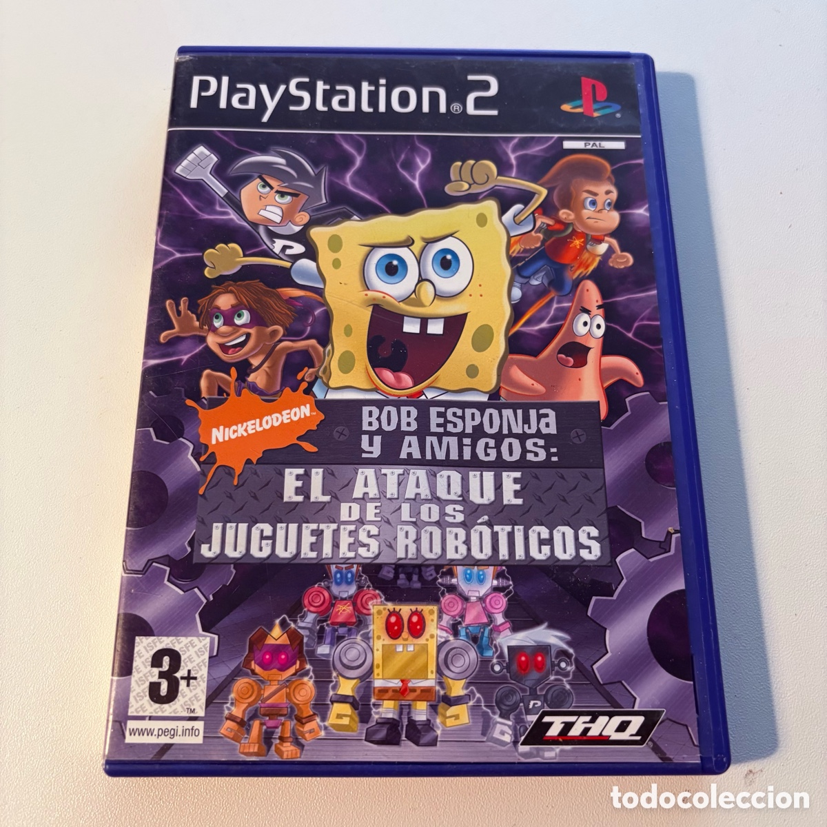 Videojuegos y consolas: juego de la consola playstation 2 ps2 bob esponja y amigos el ataque de los juguetes roboticos