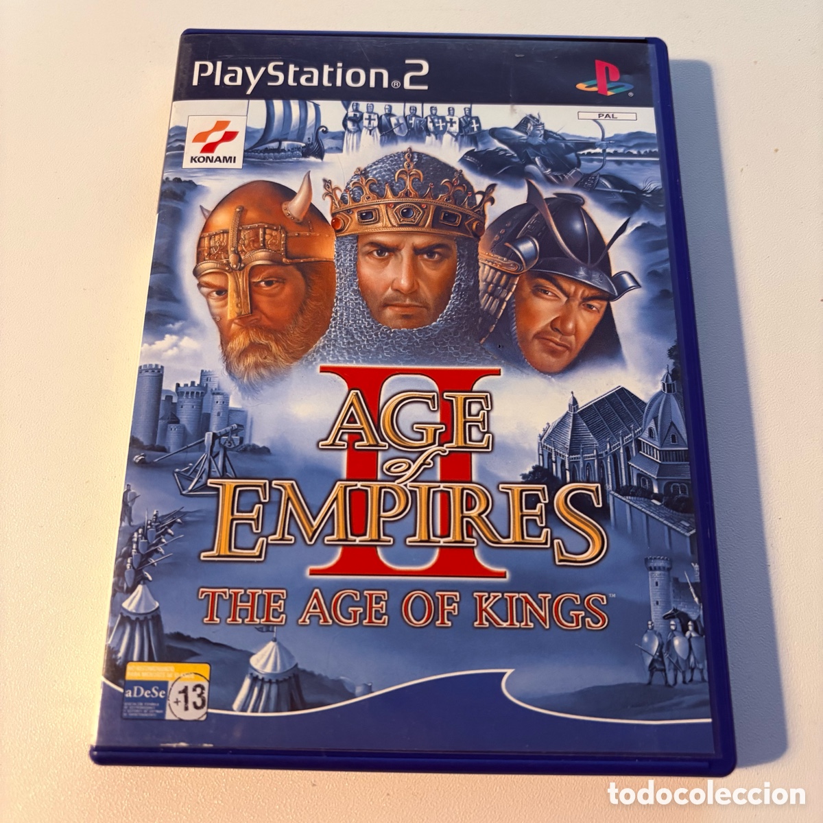 Videojuegos y consolas: caja y manual de instrucciones del juego playstation 2 ps2 age of empires II of kings