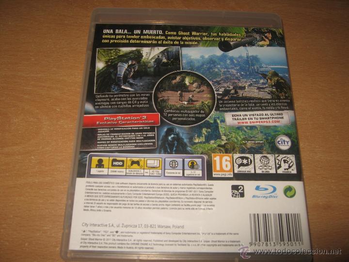 Videojuegos y consolas: SNIPER GHOST WARRIOR PS3 PAL ESPA&Ntilde;A - Foto 2