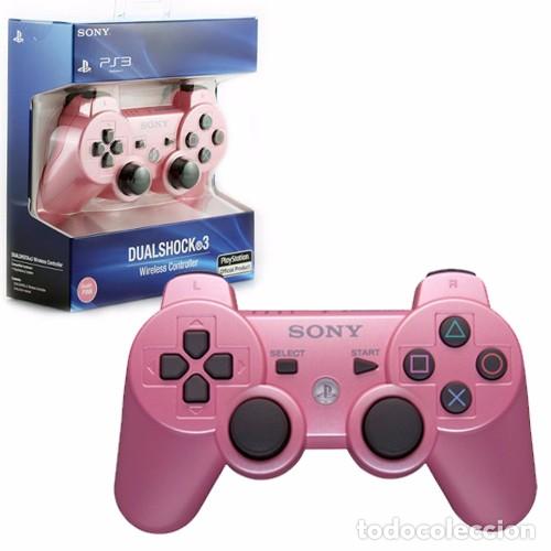 ps3 mando compatible playstation 3 rosa dualsho - Compra venta en