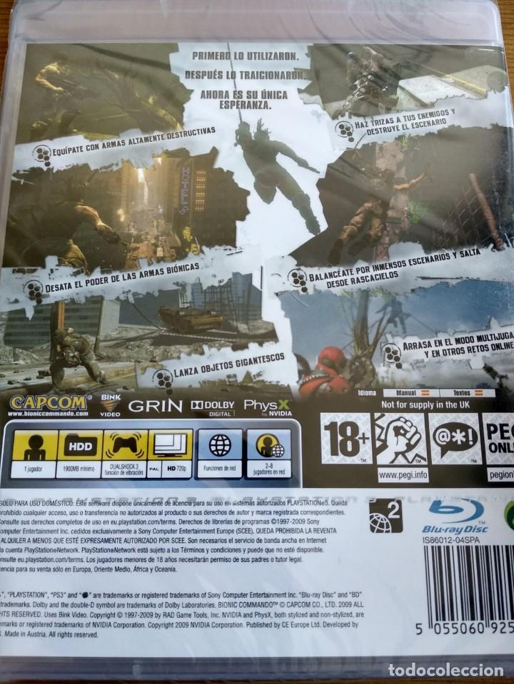 Videojuegos y consolas: PS3 BIONIC COMMANDO NUEVO PRECINTADO PAL ESPA&Ntilde;A CAPCOM - Foto 2