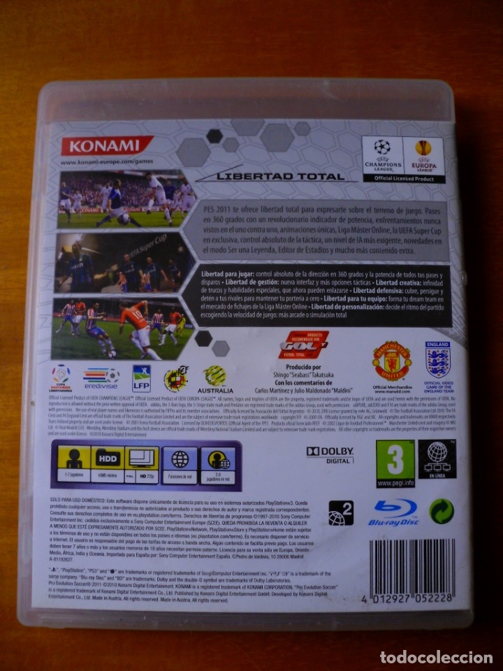 Videojuegos y consolas: Pro Evolution Soccer 2011 (Sony Playstation 3) - Foto 2