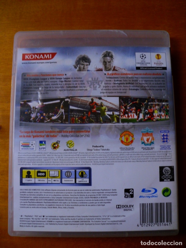 Videojuegos y consolas: Pro Evolution Soccer 2010 (Sony Playstation 3) - Foto 2
