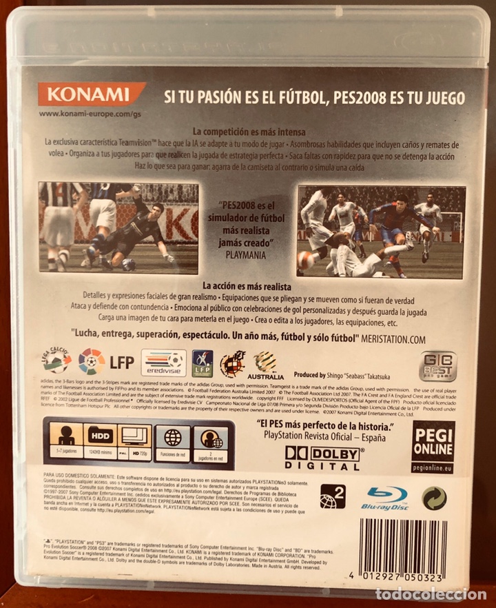 Videojuegos y consolas: PlayStation 3: Pro Evolution Soccer 2008 - Foto 2