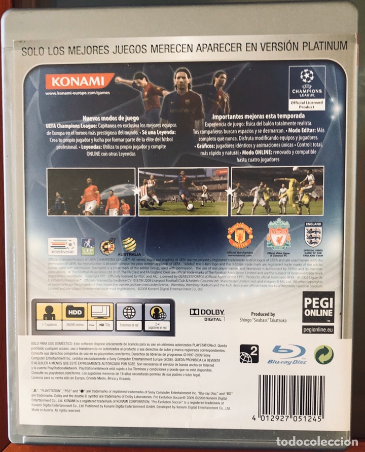 Videojuegos y consolas: PlayStation 3: Pro Evolution Soccer 2009 - Foto 2