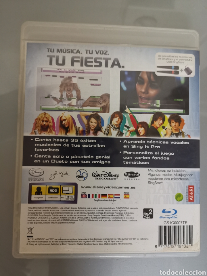 Videojuegos y consolas: PS3 PLAYSTATION 3 SING IT DISNEY - Foto 3