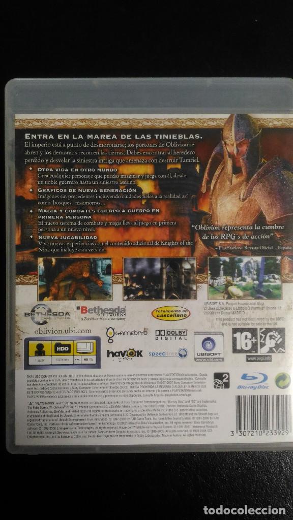 Videojuegos y consolas: Oblivion, The Elder Scrolls IV con mapa, PS3 Playstation 3 PAL ESP - Foto 2