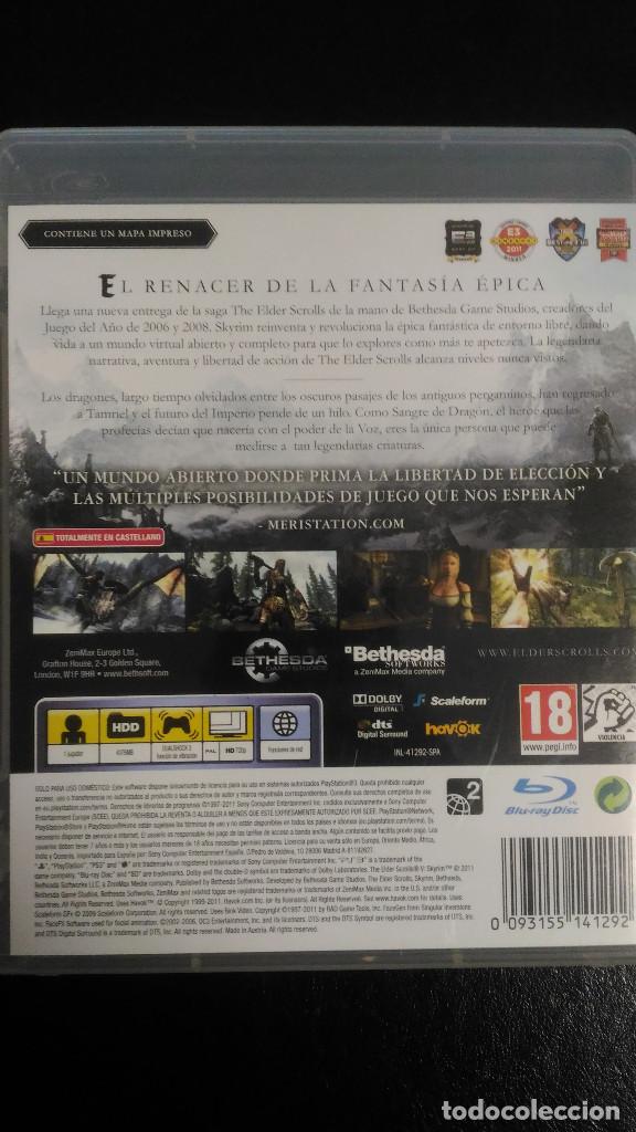 Videojuegos y consolas: Skyrim, The Elder Scrolls V, con mapa, PS3 Playstation 3 PAL ESP - Foto 2