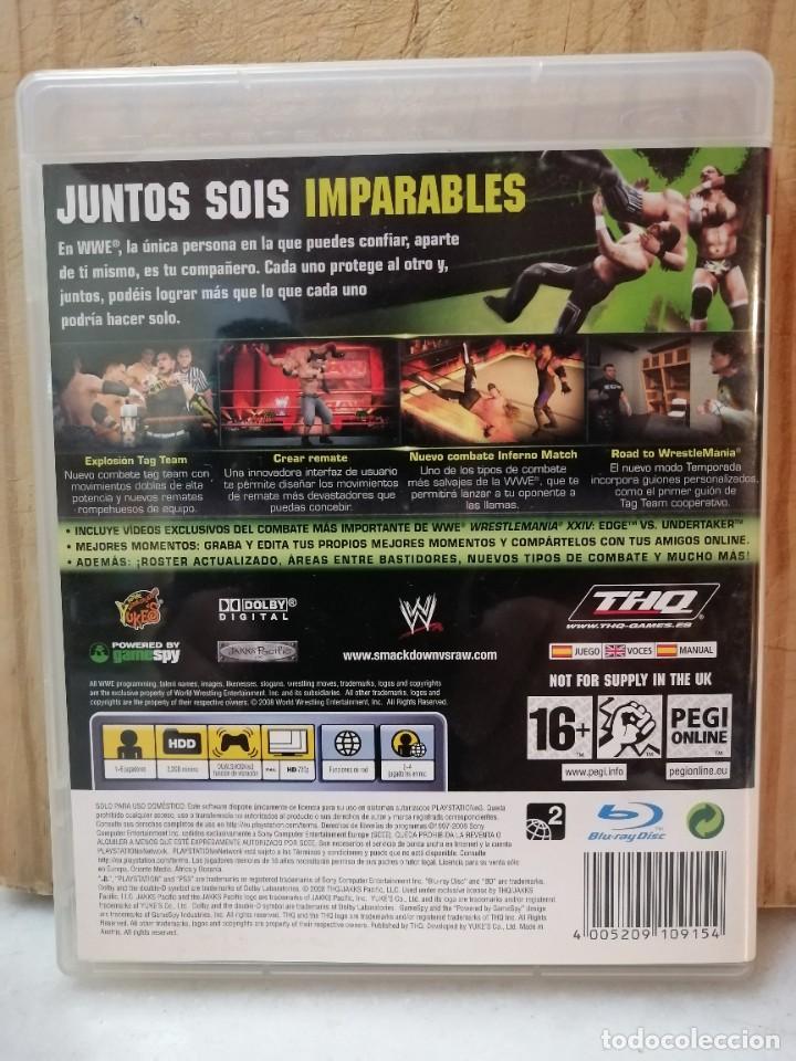 Videojuegos y consolas: JUEGO PS3 SMACK DOWN VS RAW 2009 - Foto 2