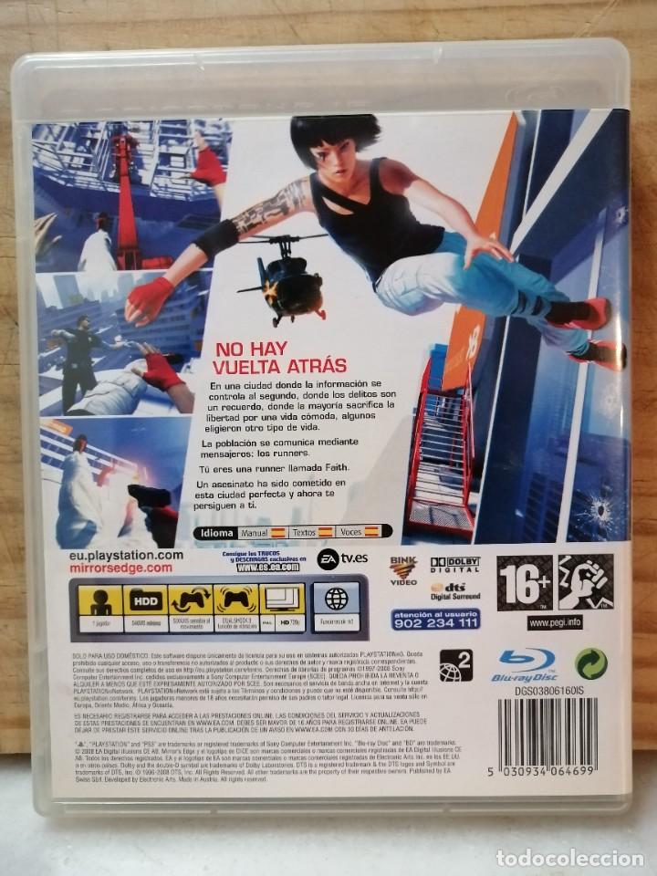 Videojuegos y consolas: JUEGO PS3 MIRRORS EDGE - Foto 2