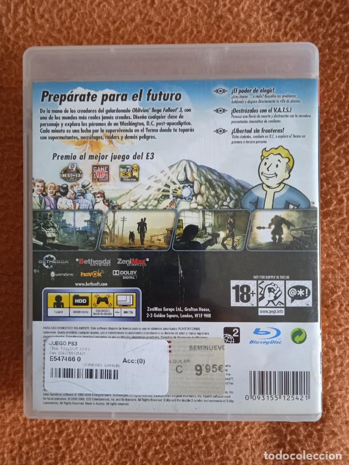 Videojuegos y consolas: FALLOUT 3 PS3 SONY PLAYSTATION - Foto 3
