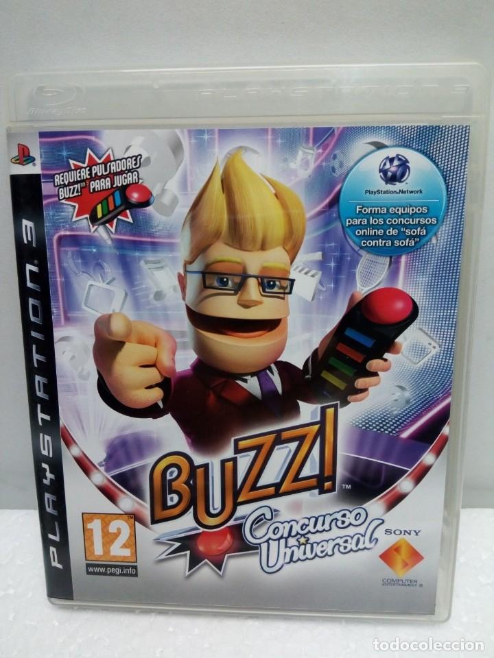 Videojuegos y consolas: BUZZ! BUZZ EL CONCURSO UNIVERSAL de SONY PS3 - Foto 1