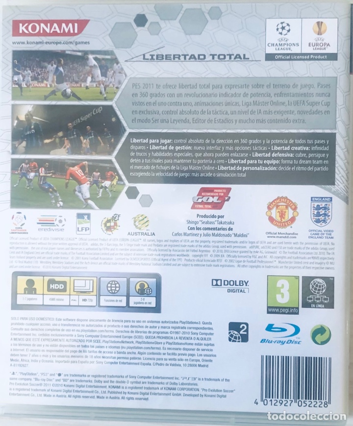 Videojuegos y consolas: PlayStation 3: Pro Evolution Soccer 2011 - Foto 2
