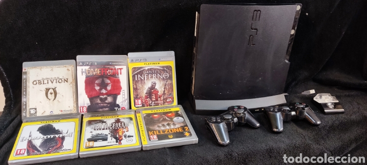 Videojuegos y consolas: pack PS3 + 6 juegos. Funciona, no contiene los cables - Foto 1