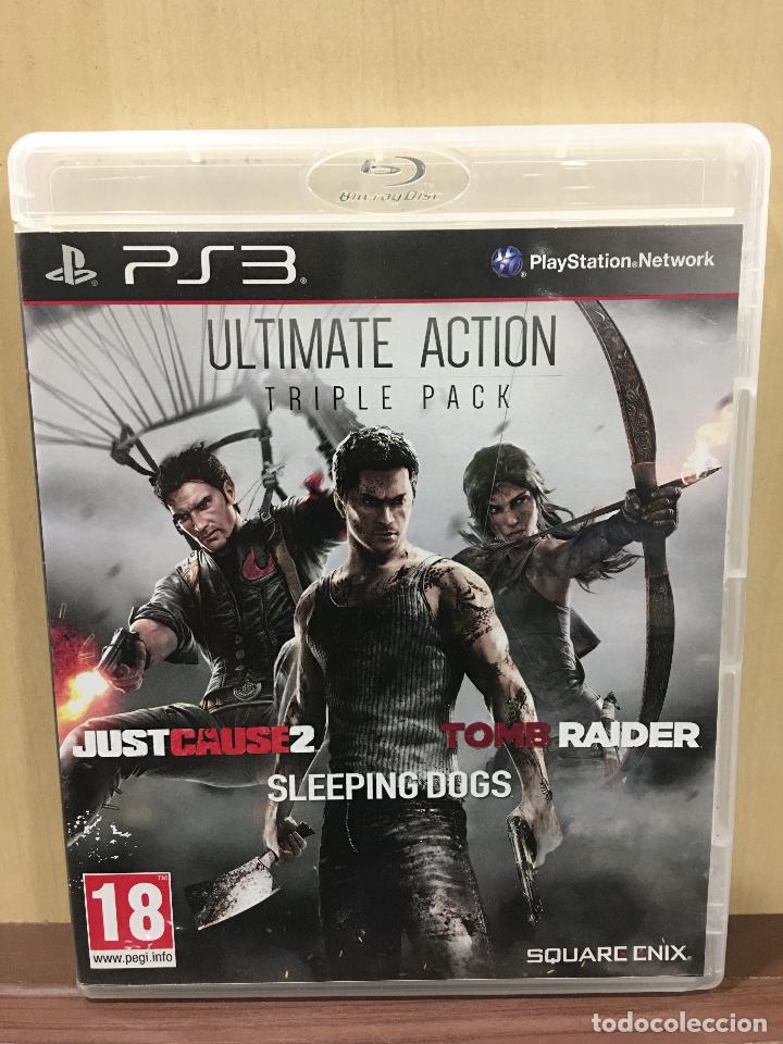 Videojuegos y consolas: Ultimate Action Triple Pack - PS3 (2&ordf; Mano - Bueno) - Foto 1