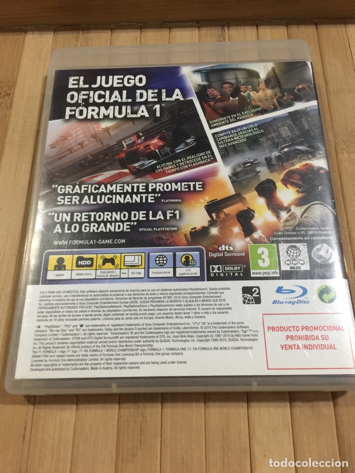 Videojuegos y consolas: F1 2010 ( PS3 ) PAL ESPA&Ntilde;A / Seminuevo - Foto 2