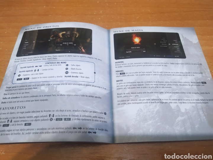 Videojuegos y consolas: Manual juego SKYRIM. PS3 - Foto 2