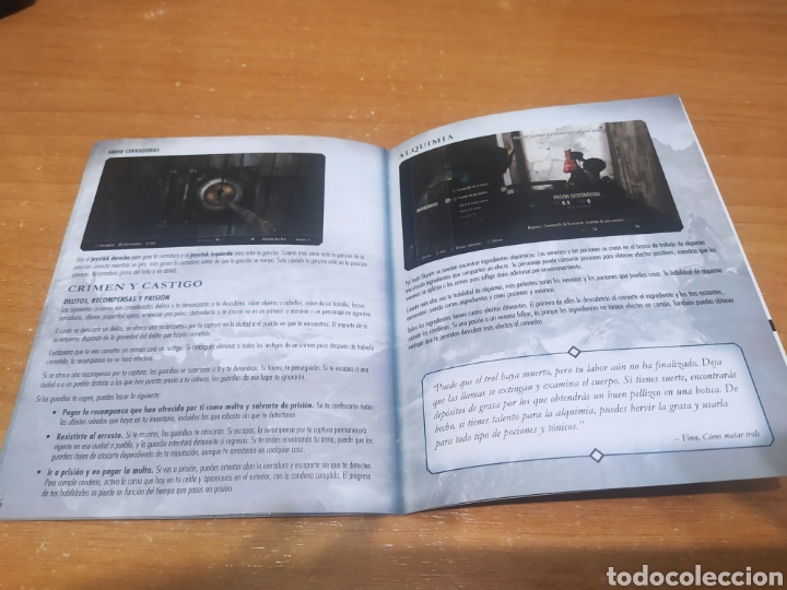 Videojuegos y consolas: Manual juego SKYRIM. PS3 - Foto 3