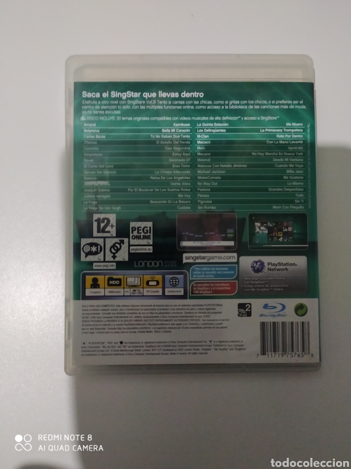 Videojuegos y consolas: Juego PS3 SingStar+ Singstore Vol 3 - Foto 2