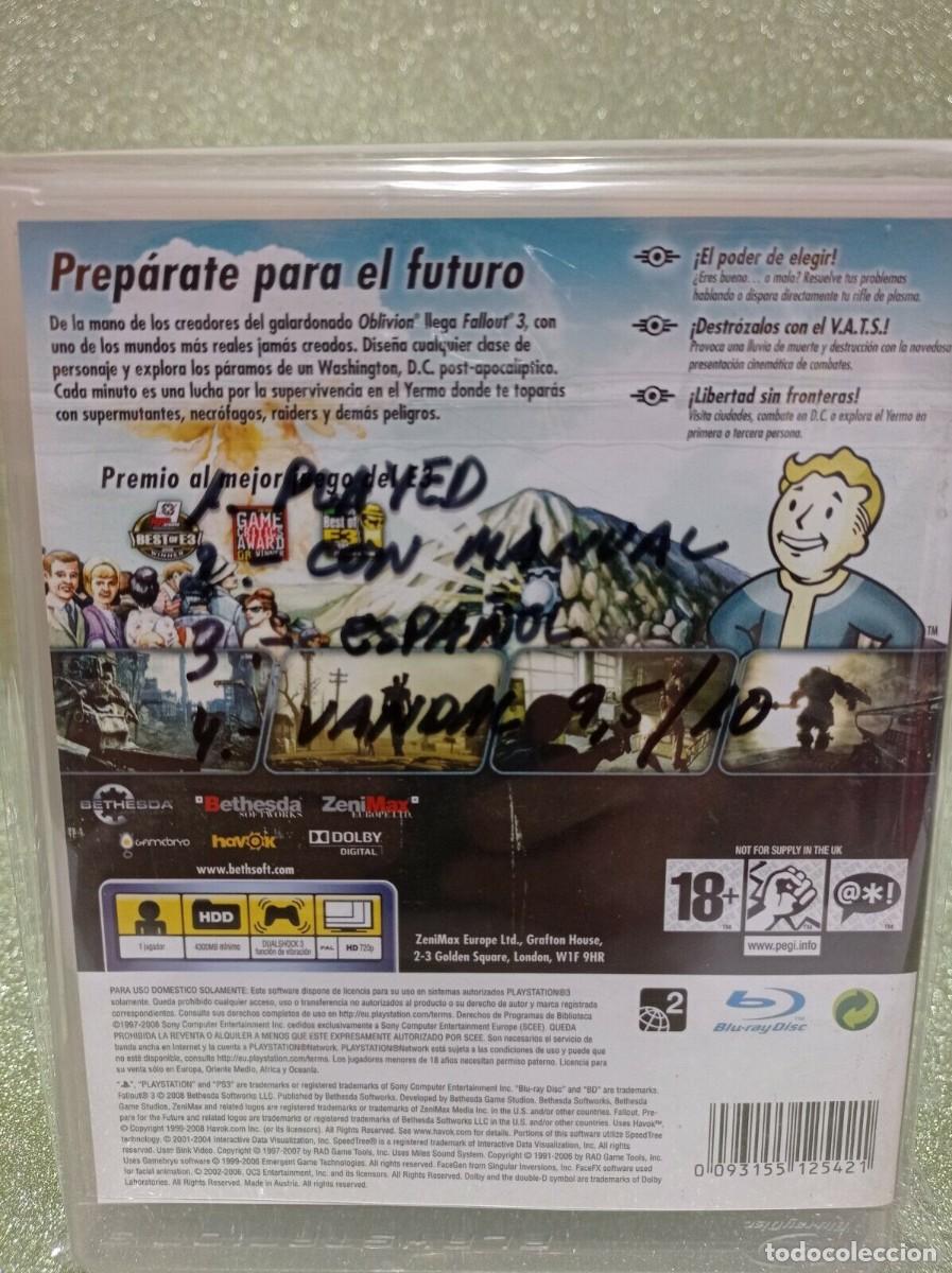 Videojuegos y consolas: JUEGO PLAYSTATION 3 - FALLOUT 3 - Foto 2