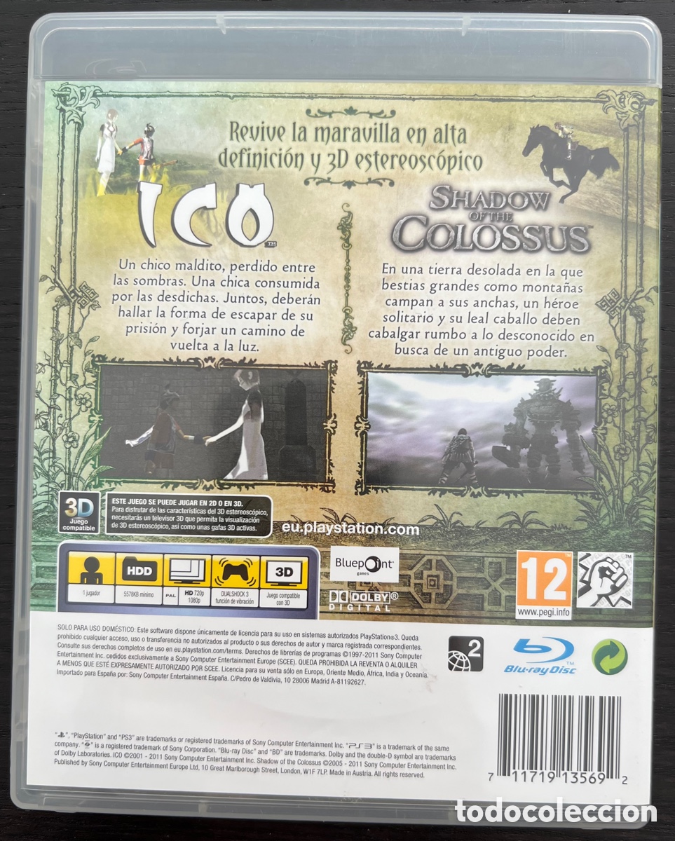 Ico/Shadow of the Colossus Collection PS3 - Videogames - Porto do Centro,  Teresina 1255043420
