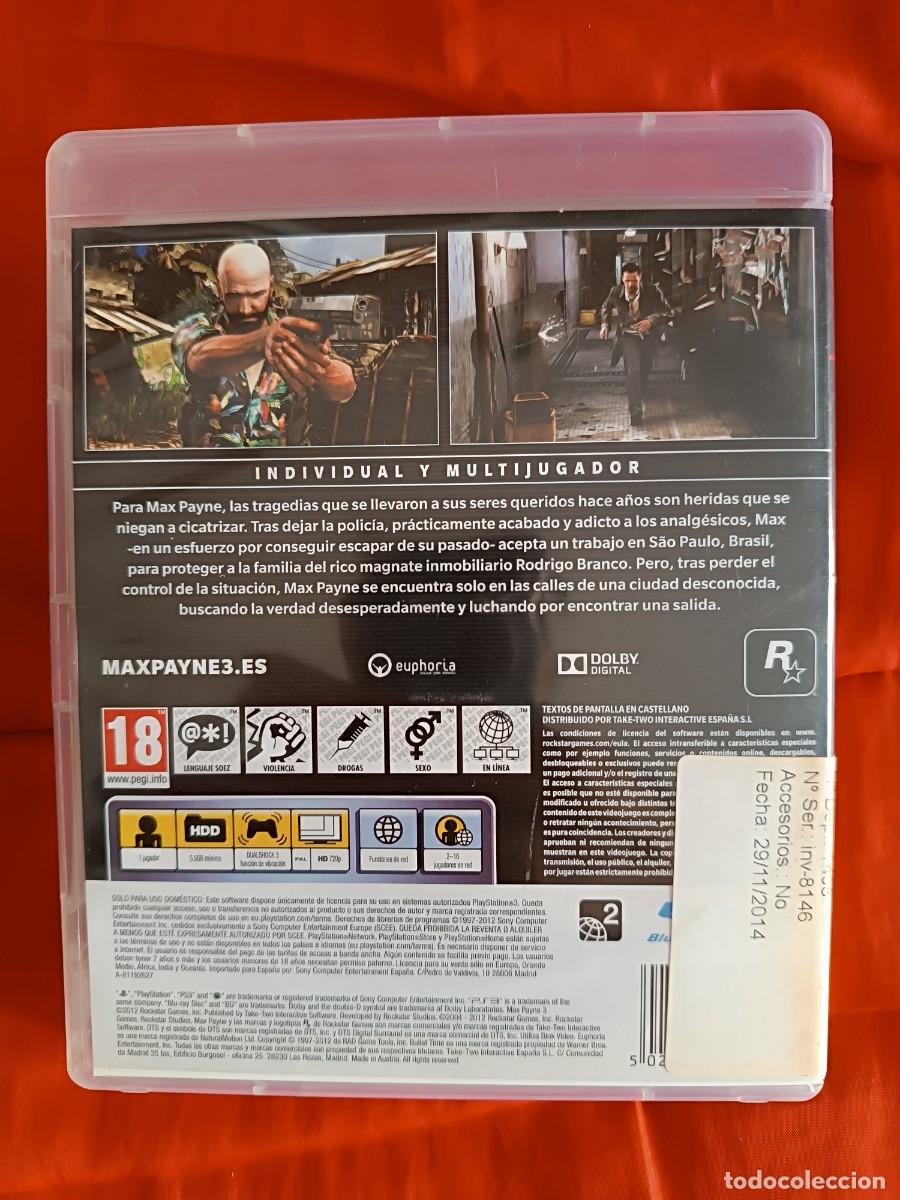 Videojuegos y consolas: Max Payne 3 PS3 PlayStation 3 - Foto 4