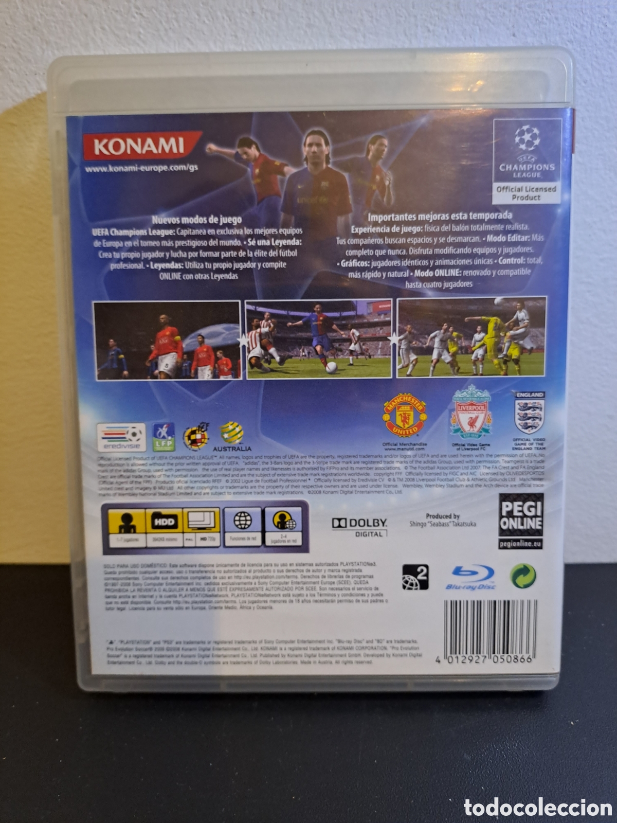 Videojuegos y consolas: PLAY STATION 3. PS3. PES 2009. PRO EVOLUTION SOCCER. - Foto 2