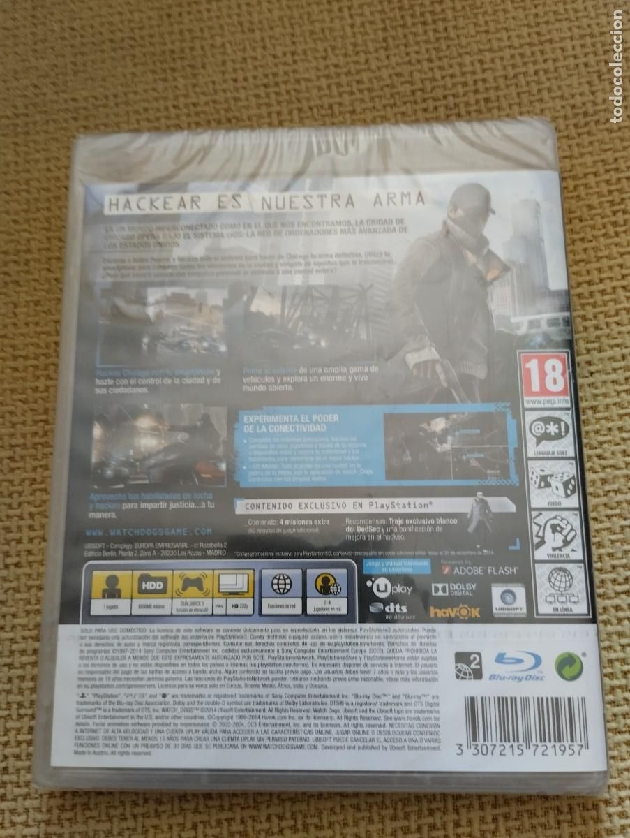 Videojuegos y consolas: Juego PS3 Watch Dogs - Foto 2