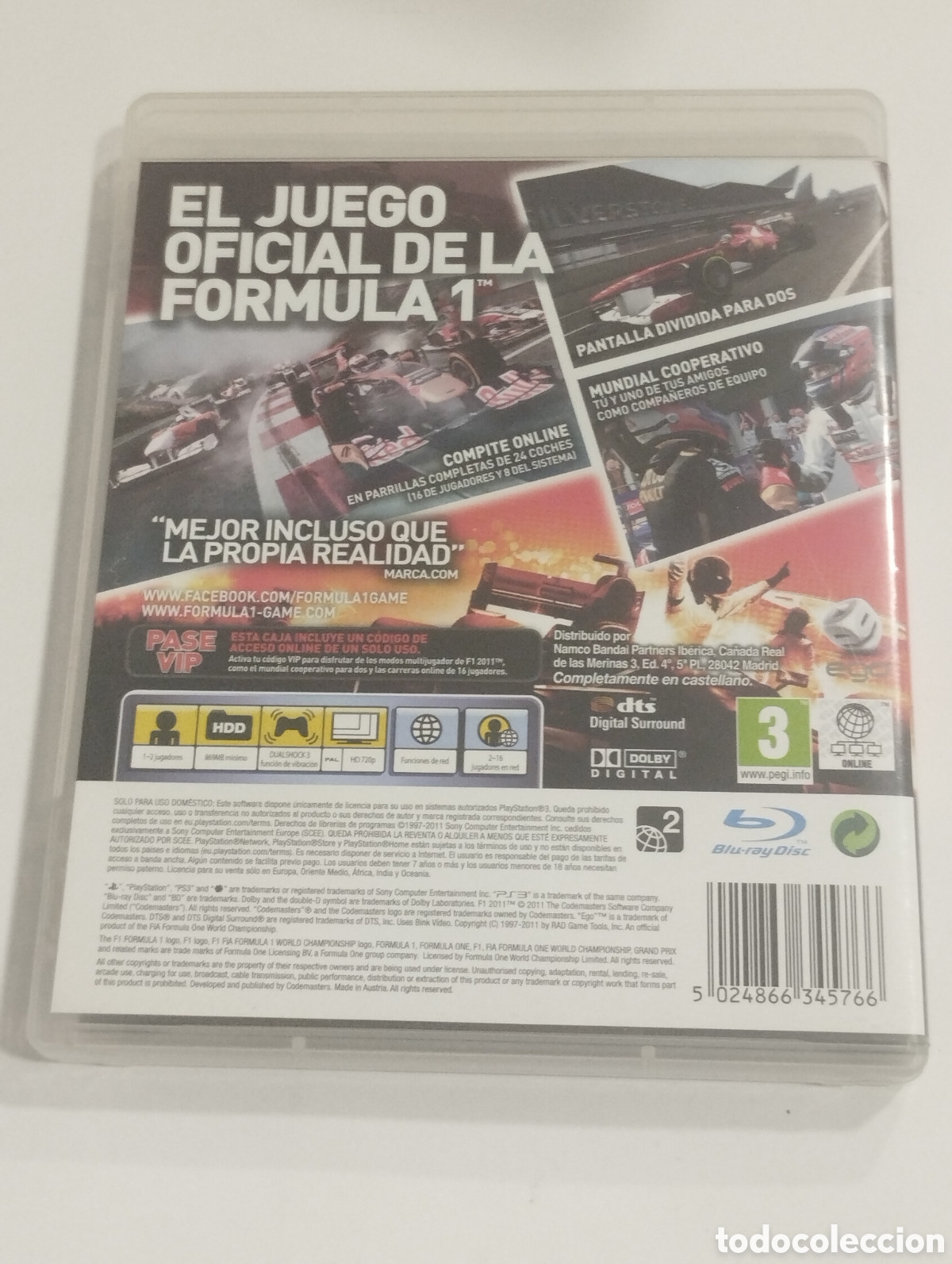 Videojuegos y consolas: Formula1, 2011. PS3. - Foto 5