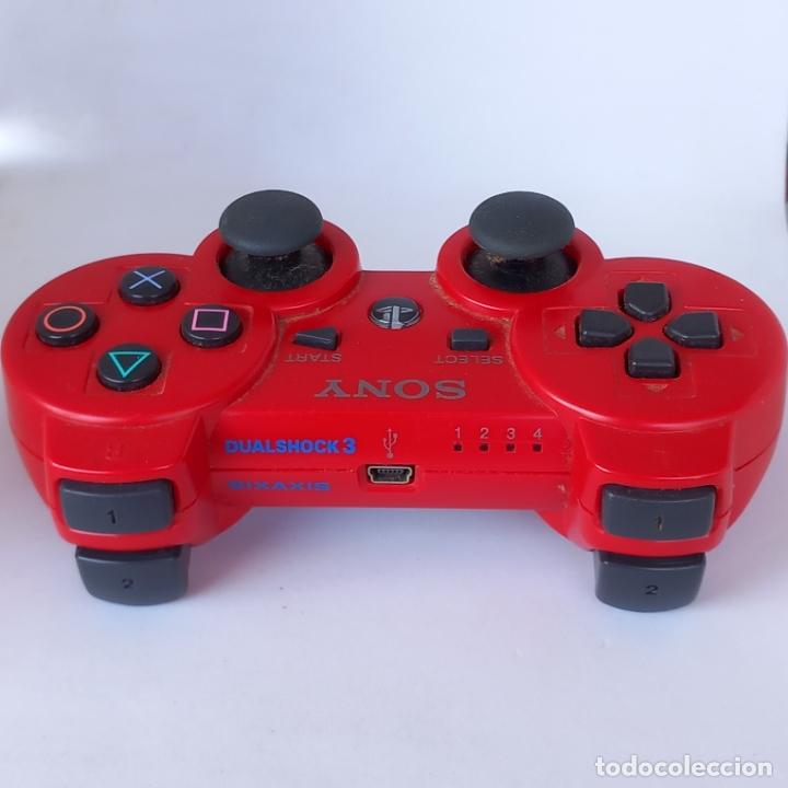 Videojuegos y consolas: Mando ps3 Playstation 3 CONTROLLER SONY DUALSHOCK 3 ROJO - Foto 3