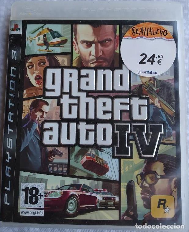 Grand Theft Auto IV'. Juego para Sony Playstation 3 PS3. Con mapa de  Liberty City. En español.