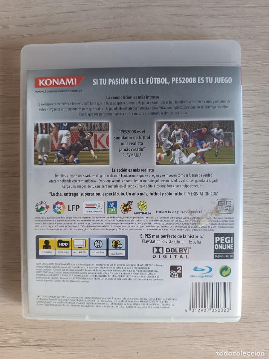 Videojuegos y consolas: PRO EVOLUTION SOCCER 2008 PLAYSTATION 3 PS3 SONY - Foto 3