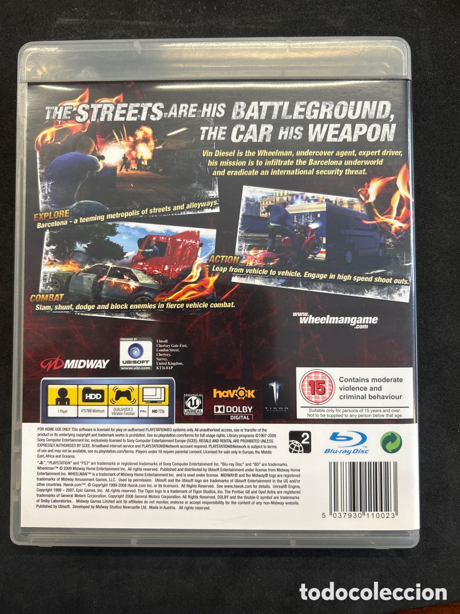 Videojuegos y consolas: Ps3 wheelman vin di&eacute;sel - Foto 3