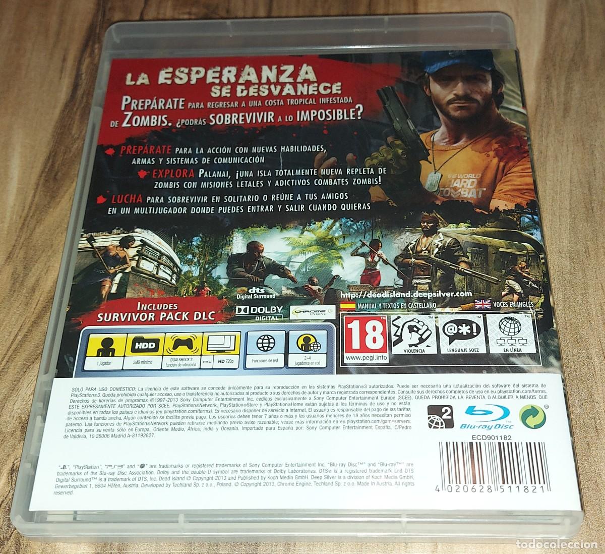 Videojuegos y consolas: DEAD ISLAND RIPTIDE PLAYSTATION 3 PS3 PAL ESPA&Ntilde;A - Foto 2