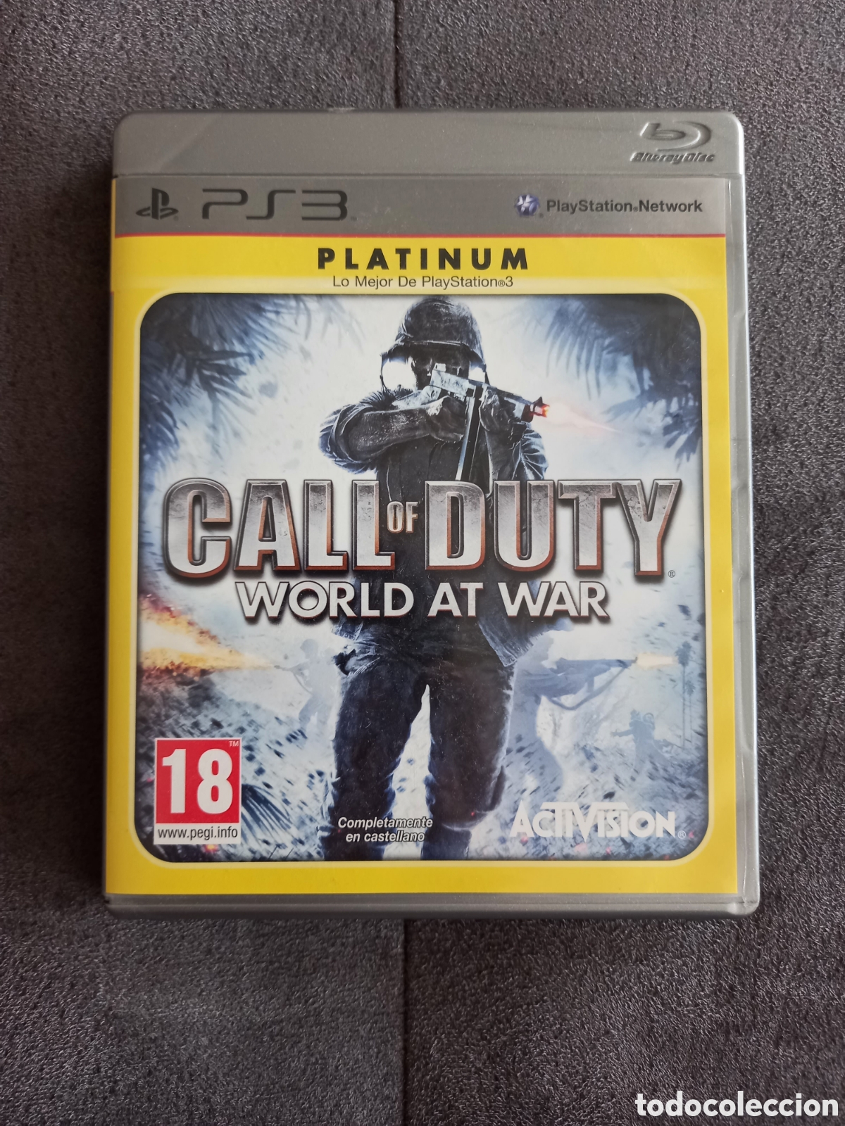 Videojuegos y consolas: CALL OF DUTY WORLD AT WAR PARA PS3 - EDICIÓN PLATINUM. COMO NUEVO
