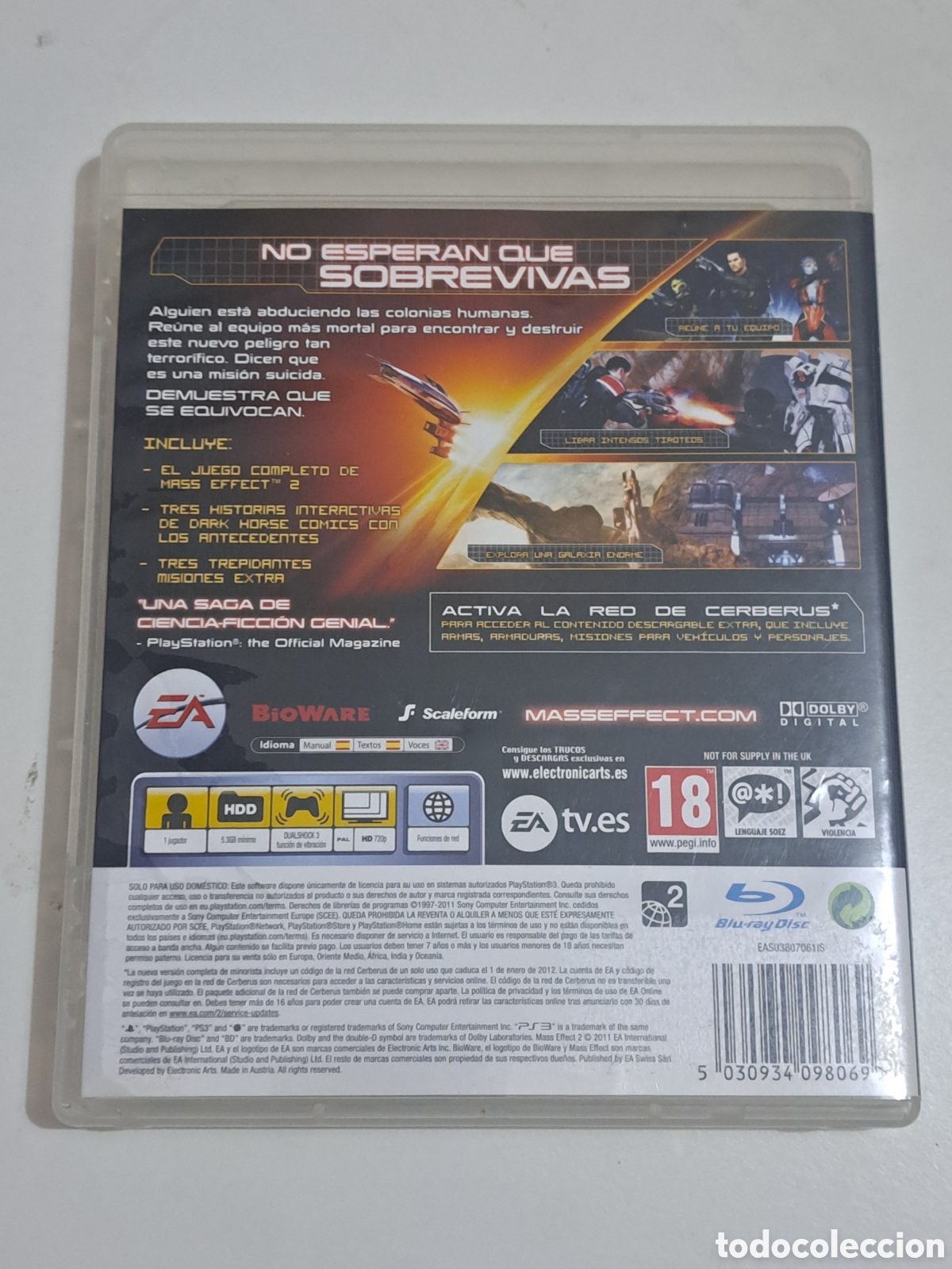 Videojuegos y consolas: JUEGO PS3 MASS EFFECT 2 PLAYSTATION 3 - Foto 2