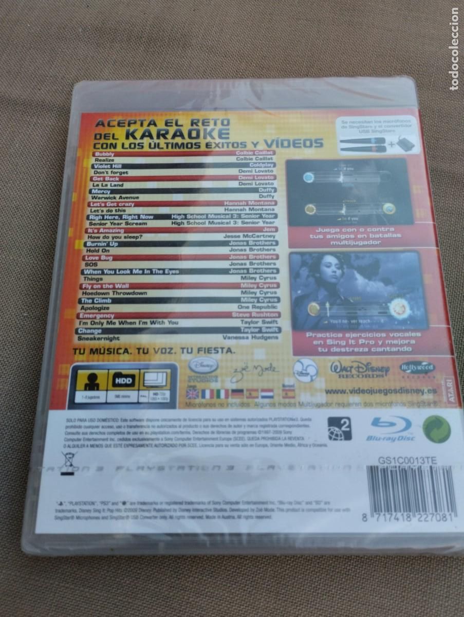 Videojuegos y consolas: Juego PS3 Disney Sing It Pop Hits - Foto 2