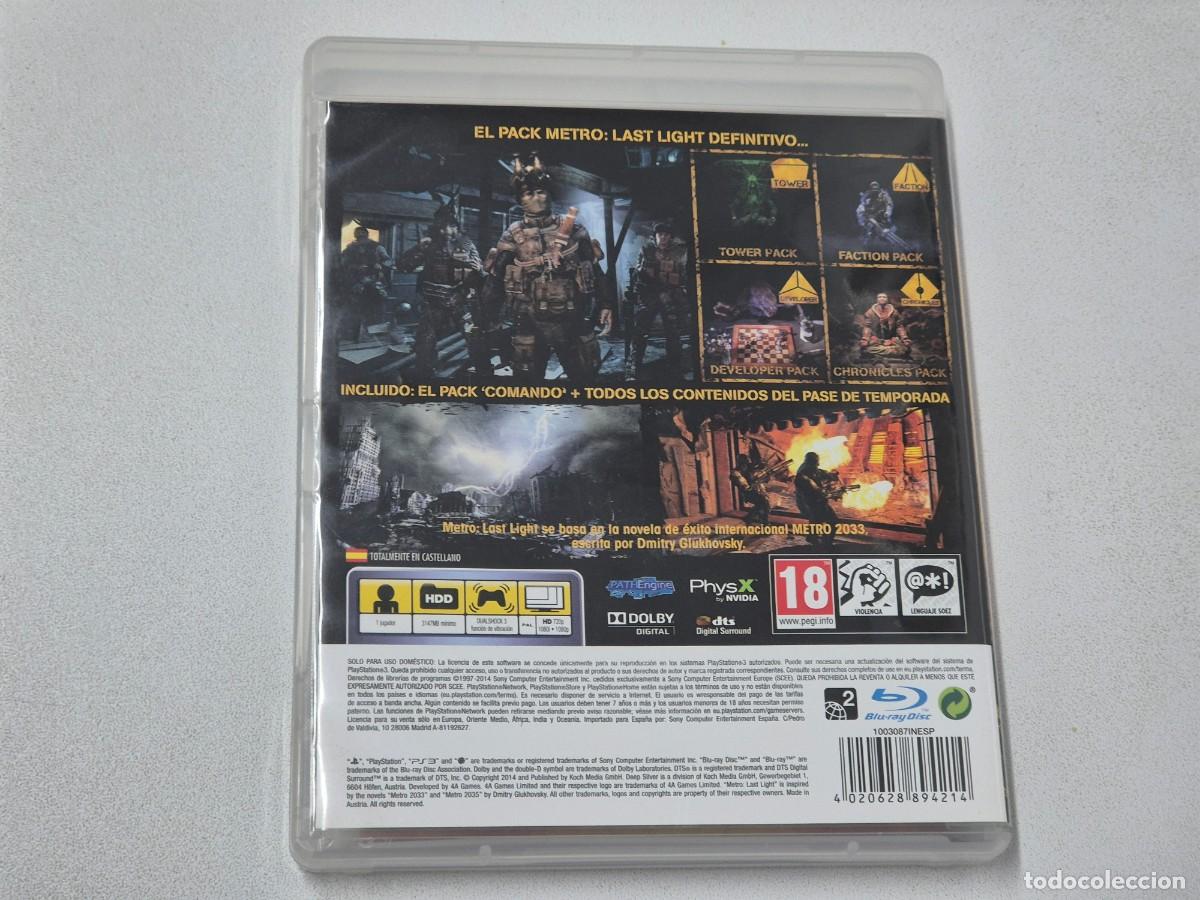 Videojuegos y consolas: METRO LAST LIGHT COMPLETE EDITION - Foto 2