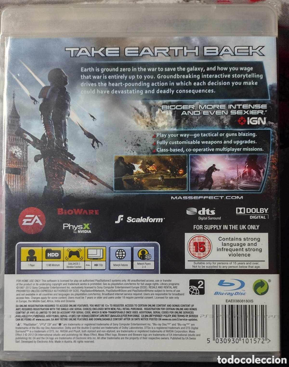 Videojuegos y consolas: MASS EFFECT 3 - PS3 - precintado - Foto 2