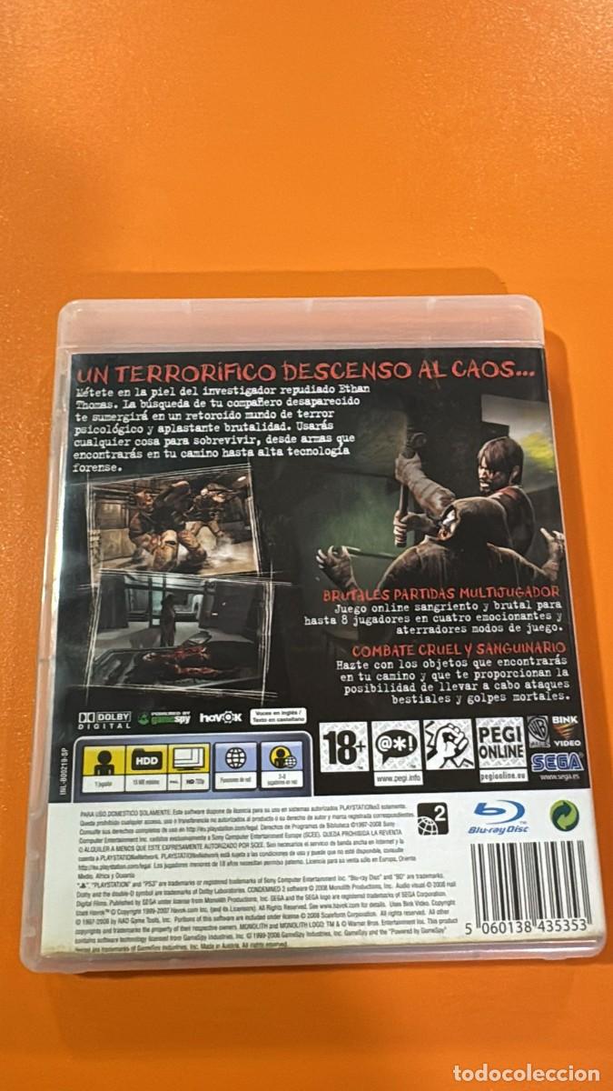 Videojuegos y consolas: Condemned 2 - PS3 (2&ordf; Mano - Bueno) - Foto 3