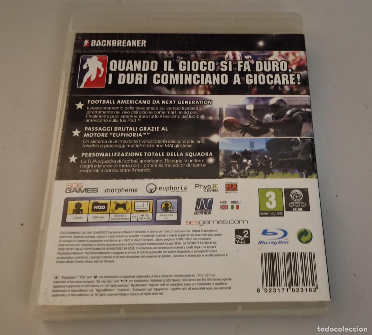 Videojuegos y consolas: Backbreaker para Playstation 3 - Foto 2